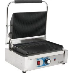 Heavy Duty Panini Contact Grill Large Ribbed | Adexa MLP811E
