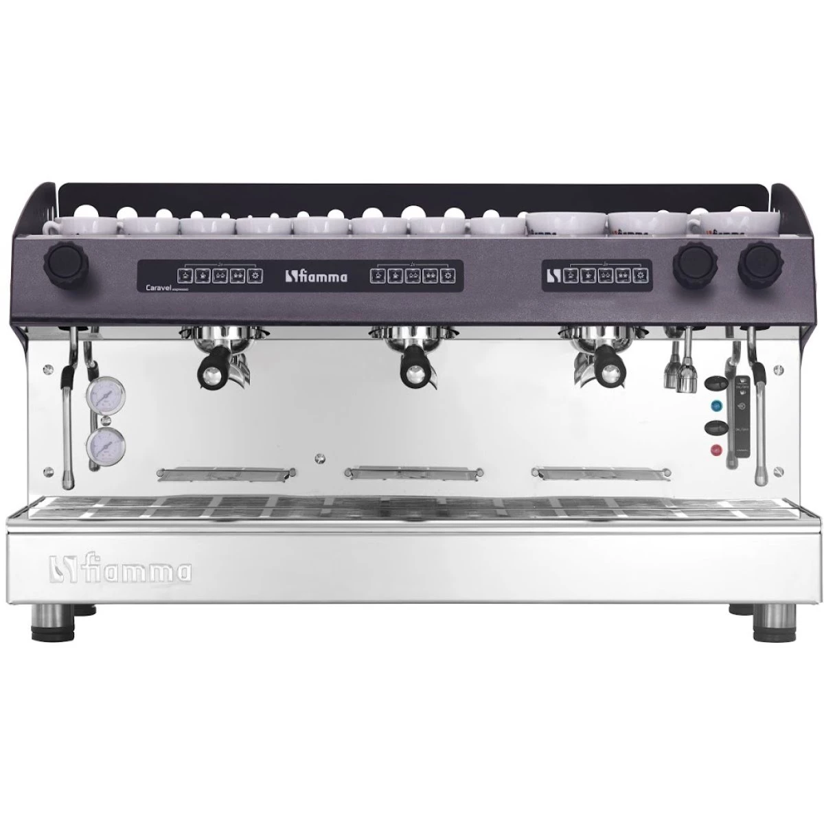Fiamma Professional Espresso Coffee Machine Automatic Tall Cups 3 Groups 17 Litres | Adexa Mia7 2 Fiamma Professional Espresso Coffee Machine Automatic Tall Cups 3 Groups 17 Litres | Adexa Mia7 - Image 2