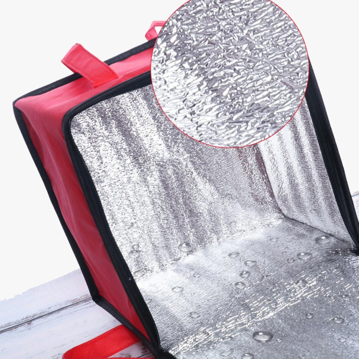 Oxford Cloth Food Delivery Thermo Carry Bag With Zipper 290x290x220mm | Adexa OC292922 2 Oxford Cloth Food Delivery Thermo Carry Bag With Zipper 290x290x220mm | Adexa OC292922 - Image 2