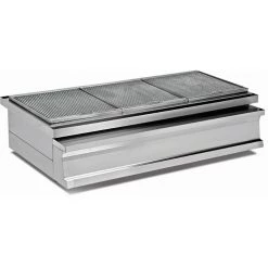 Professional Stainless Steel Charcoal Grill With Coal Grill Firebrick And Ash Drawer 1200x730x290mm | Adexa OCK020K