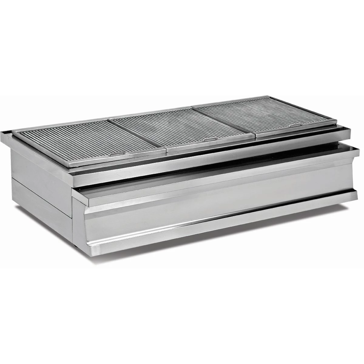 Professional Stainless Steel Charcoal Grill With Coal Grill Firebrick And Ash Drawer 1200x730x290mm | Adexa OCK020K 1 Professional Stainless Steel Charcoal Grill With Coal Grill Firebrick And Ash Drawer 1200x730x290mm | Adexa OCK020K