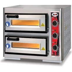 Electric Pizza Oven 2 Chambers 400x400mm Capacity 1+1 Pizzas At 16" 230V/1 Phase | Adexa PF4040DE3