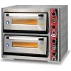 Electric Pizza Oven Premium Thermometer 2 Chambers 620x620mm Capacity 4+4 Pizzas At 12" 230V/1 Phase | Adexa PF6262DET