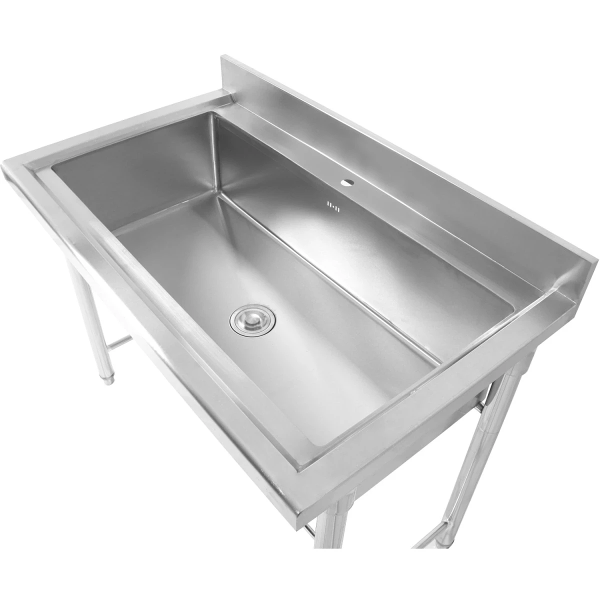 Commercial Pot Wash Sink Stainless Steel 1 Bowl Splashback 1200mm Depth 700mm | Adexa PSR12070 3 Commercial Pot Wash Sink Stainless Steel 1 Bowl Splashback 1200mm Depth 700mm | Adexa PSR12070 - Image 3