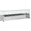 Refrigerated Servery Prep Top 1500mm 7xGN1/4 Depth 330mm | Adexa PT15