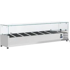 Refrigerated Servery Prep Top 1600mm 7xGN1/4 Depth 330mm | Adexa PT16