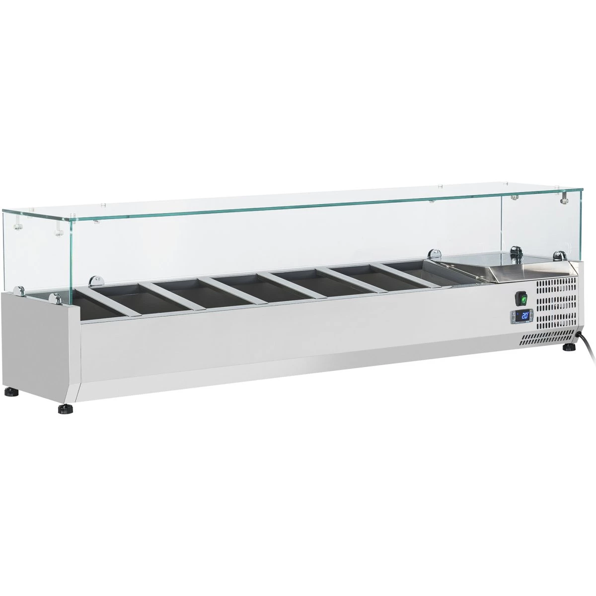Refrigerated Servery Prep Top 1600mm 7xGN1/4 Depth 330mm | Adexa PT16 1 Refrigerated Servery Prep Top 1600mm 7xGN1/4 Depth 330mm | Adexa PT16