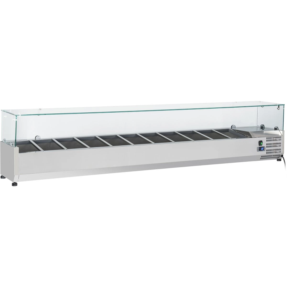Refrigerated Servery Prep Top 2000mm 10xGN1/4 Depth 330mm | Adexa PT20 1 Refrigerated Servery Prep Top 2000mm 10xGN1/4 Depth 330mm | Adexa PT20