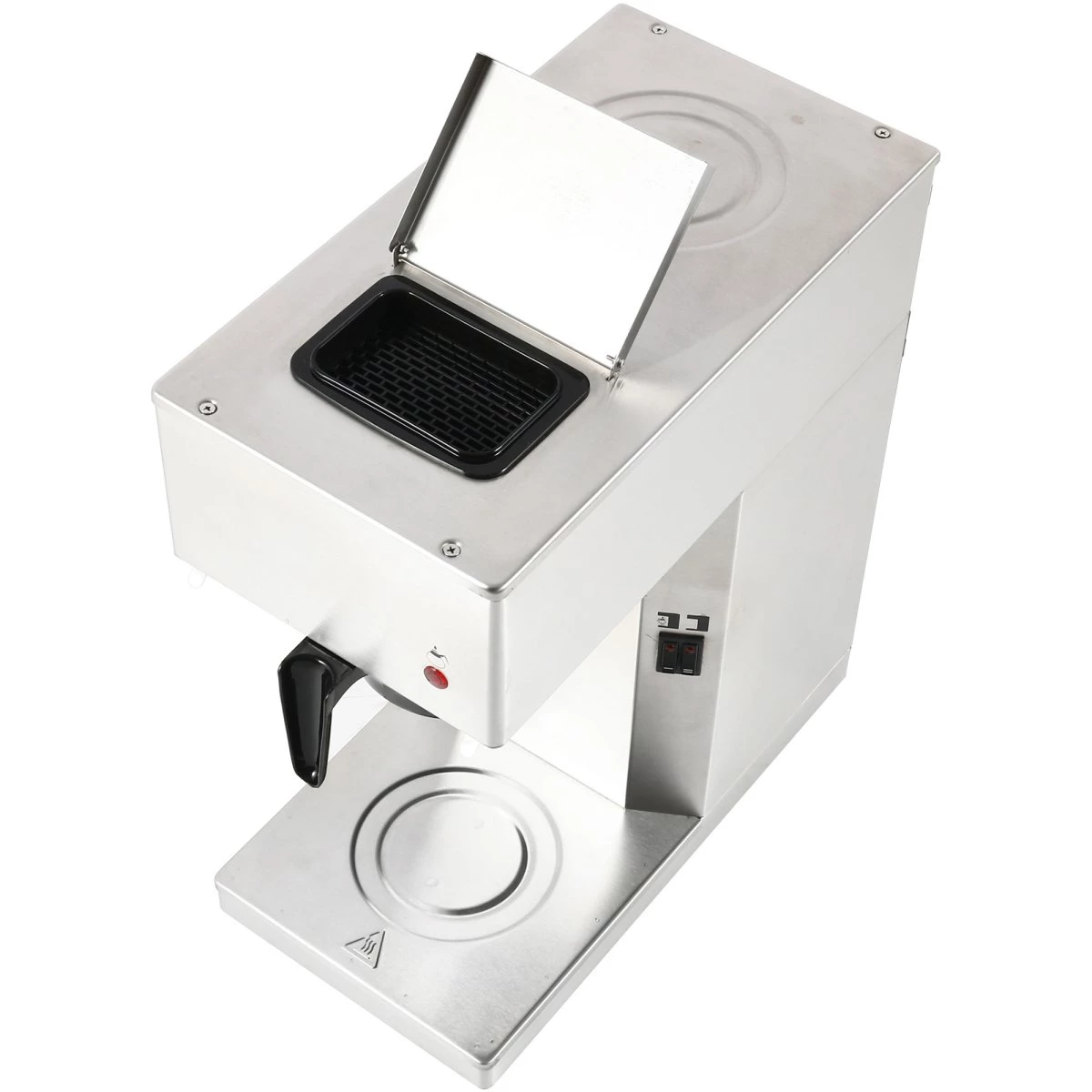 Commercial Filter Coffee Maker Manual Fill 1 Glass Jug 2 Hotplates | Adexa RB286W 4 Commercial Filter Coffee Maker Manual Fill 1 Glass Jug 2 Hotplates | Adexa RB286W - Image 4