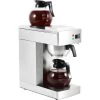 Commercial Filter Coffee Maker Manual Fill 2 Glass Jugs 2 Hotplates | Adexa RB386