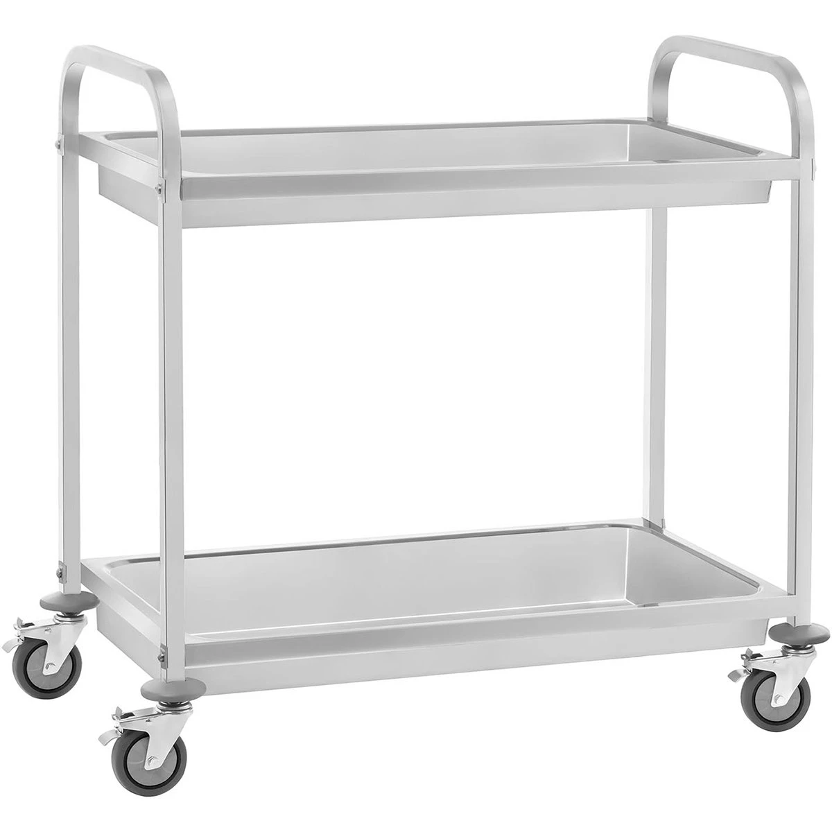 Deep Tray Serving/Service/Clearing Trolley Stainless Steel 2 Tier 860x540x940mm | Adexa RDT2A 1 Deep Tray Serving/Service/Clearing Trolley Stainless Steel 2 Tier 860x540x940mm | Adexa RDT2A
