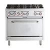 Professional Stainless Steel Gas Range Oven (8kW/hr) With 6 Burners (36kW/hr) And Removable Overshelf | Adexa RGR36X