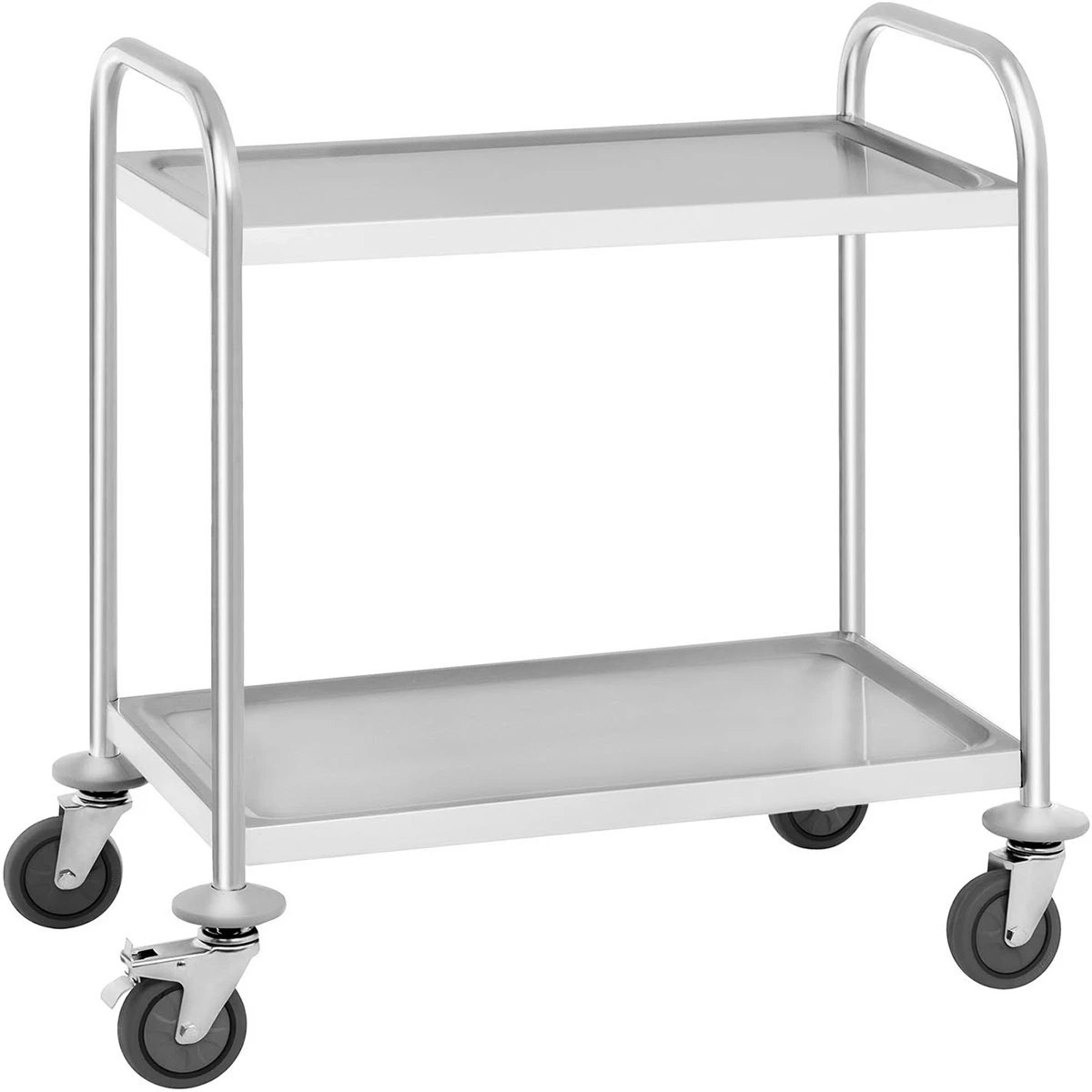 Commercial Serving/Service/Clearing Trolley Stainless Steel 2 Tier 710x410x810mm | Adexa RST2C 1 Commercial Serving/Service/Clearing Trolley Stainless Steel 2 Tier 710x410x810mm | Adexa RST2C