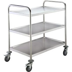 Commercial Serving/Service/Clearing Trolley Stainless Steel 3 Tier 810x460x900mm | Adexa RST3B