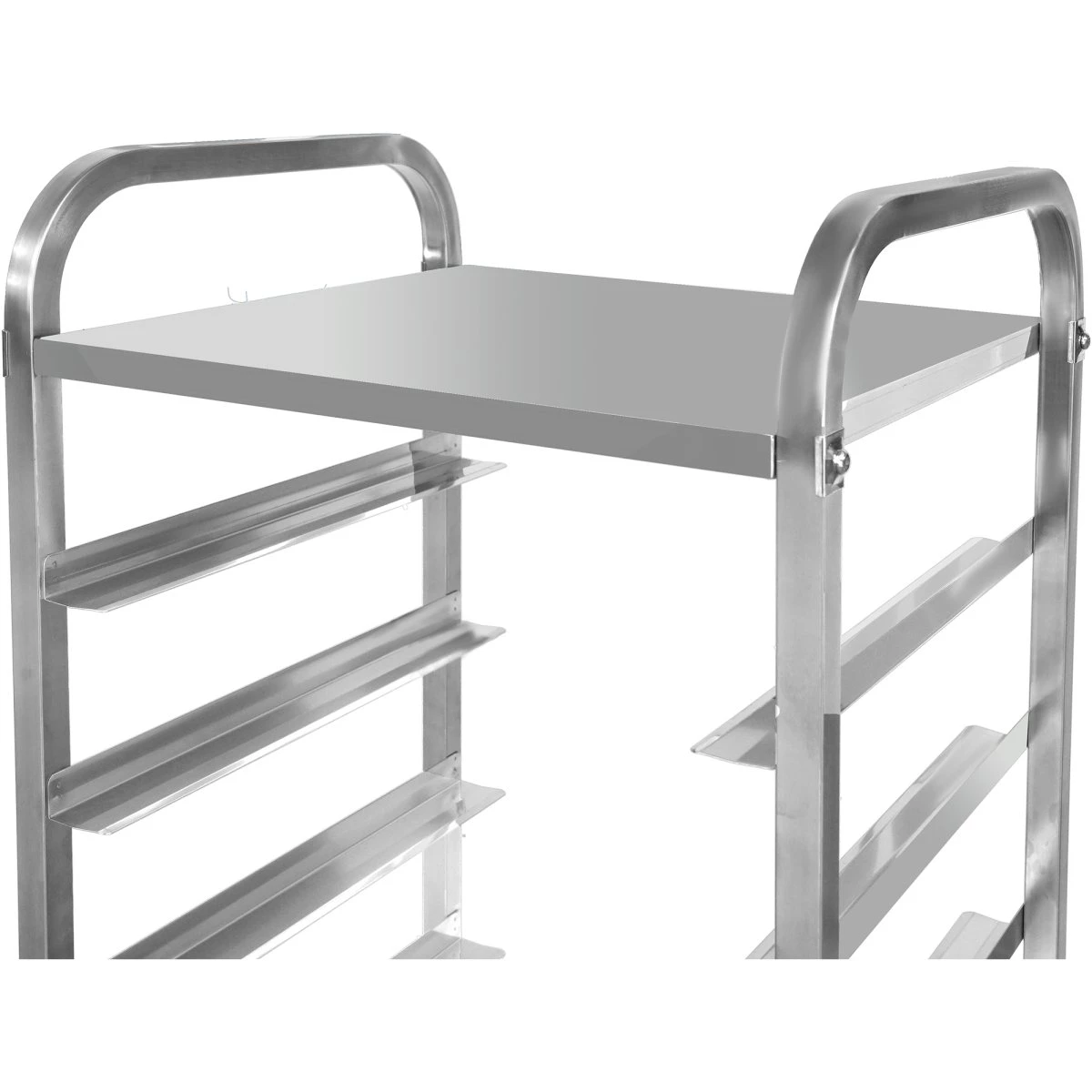 Commercial Dishwasher Basket Trolley With Top Shelf Stainless Steel 9 Levels 550x510x1700mm | Adexa RT5509T 4 Commercial Dishwasher Basket Trolley With Top Shelf Stainless Steel 9 Levels 550x510x1700mm | Adexa RT5509T - Image 4