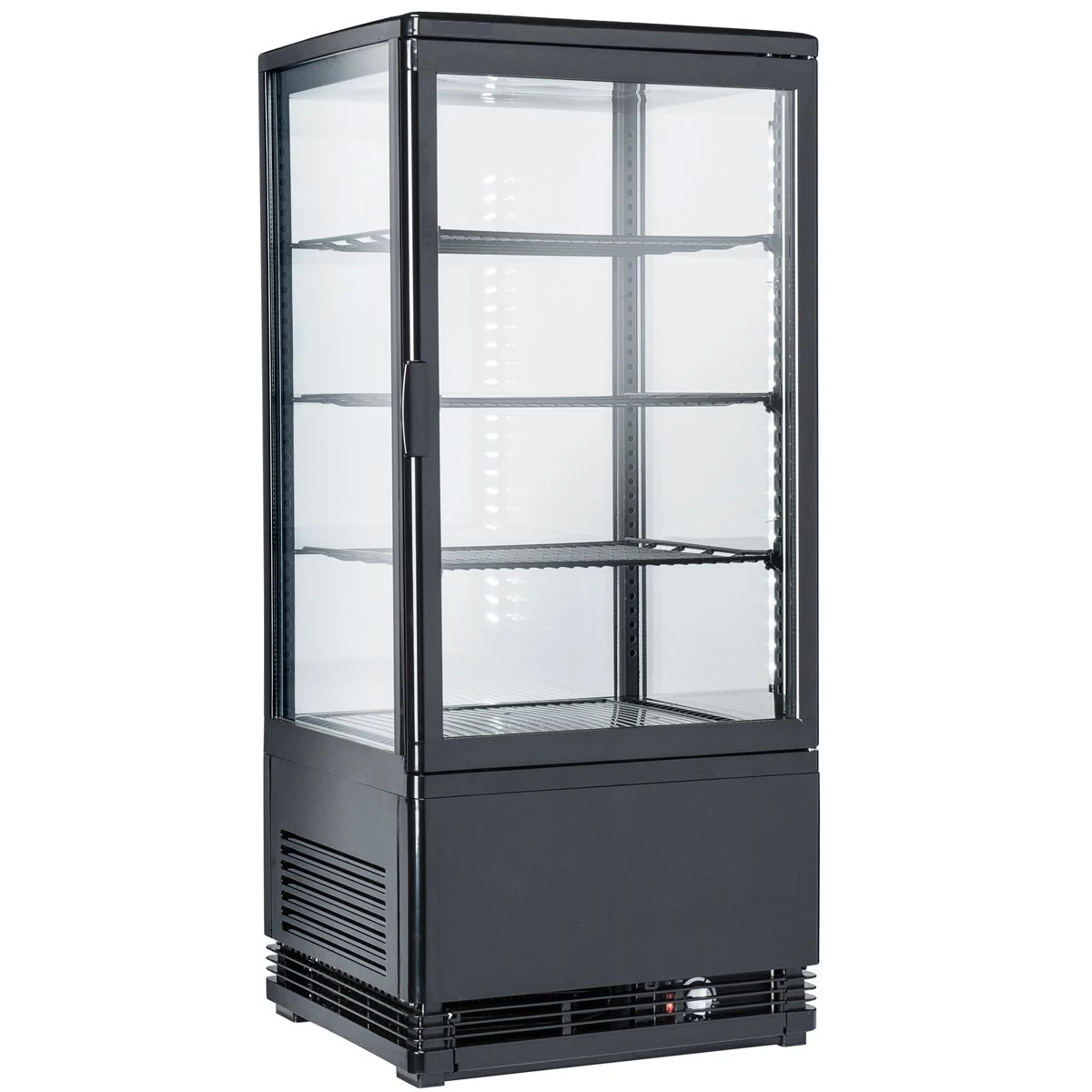 Refrigerated Display Case 3 Grids 78 Litres Black Countertop | Adexa RT78LB 1 Refrigerated Display Case 3 Grids 78 Litres Black Countertop | Adexa RT78LB