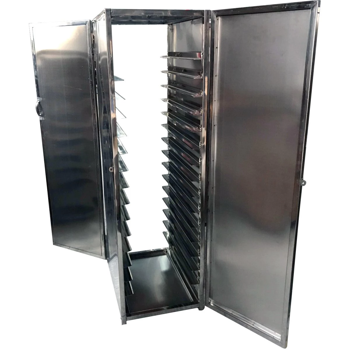 Professional Front And Rear Door Mobile Bakery Trolley With Cabinet 15 Tier Stainless Steel | Adexa RTC201 2 Professional Front And Rear Door Mobile Bakery Trolley With Cabinet 15 Tier Stainless Steel | Adexa RTC201 - Image 2