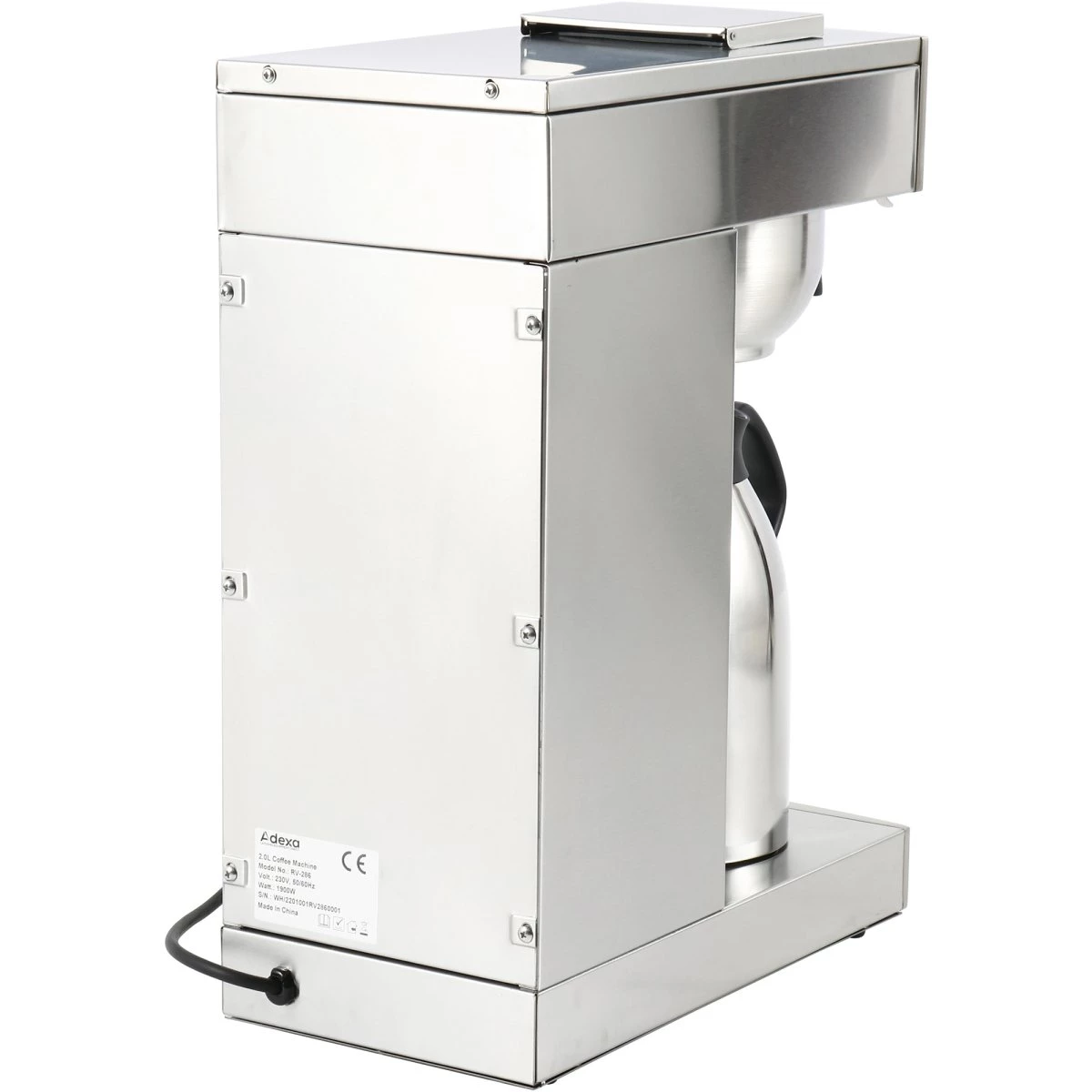 Commercial Filter Coffee Machine Manual Fill 2 Litre Thermos | Adexa RV286 4 Commercial Filter Coffee Machine Manual Fill 2 Litre Thermos | Adexa RV286 - Image 4