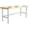 Bakery Work Table Wood Top 1800x600x900mm | Adexa RWTG600X1800