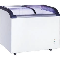 Commercial Display Chest Freezer Curved Sliding Glass Lid 445 Litres | Adexa SD520Q