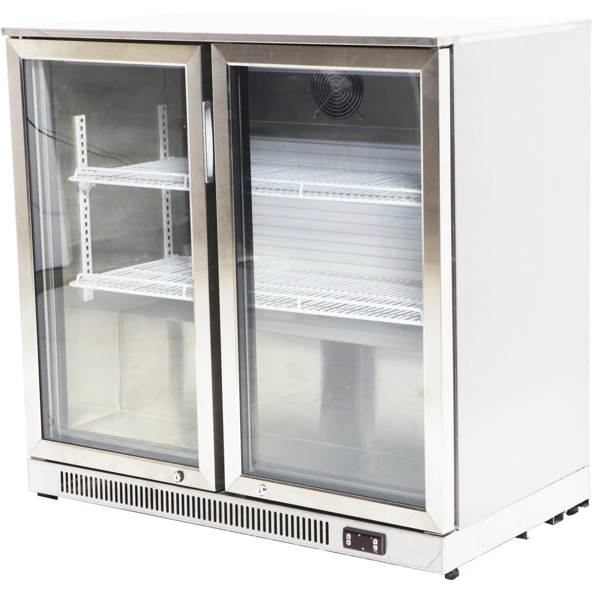 Back Bar Cooler 2 Hinged Doors 220 Litres Stainless Steel | Adexa SSBC02PP 1 Back Bar Cooler 2 Hinged Doors 220 Litres Stainless Steel | Adexa SSBC02PP