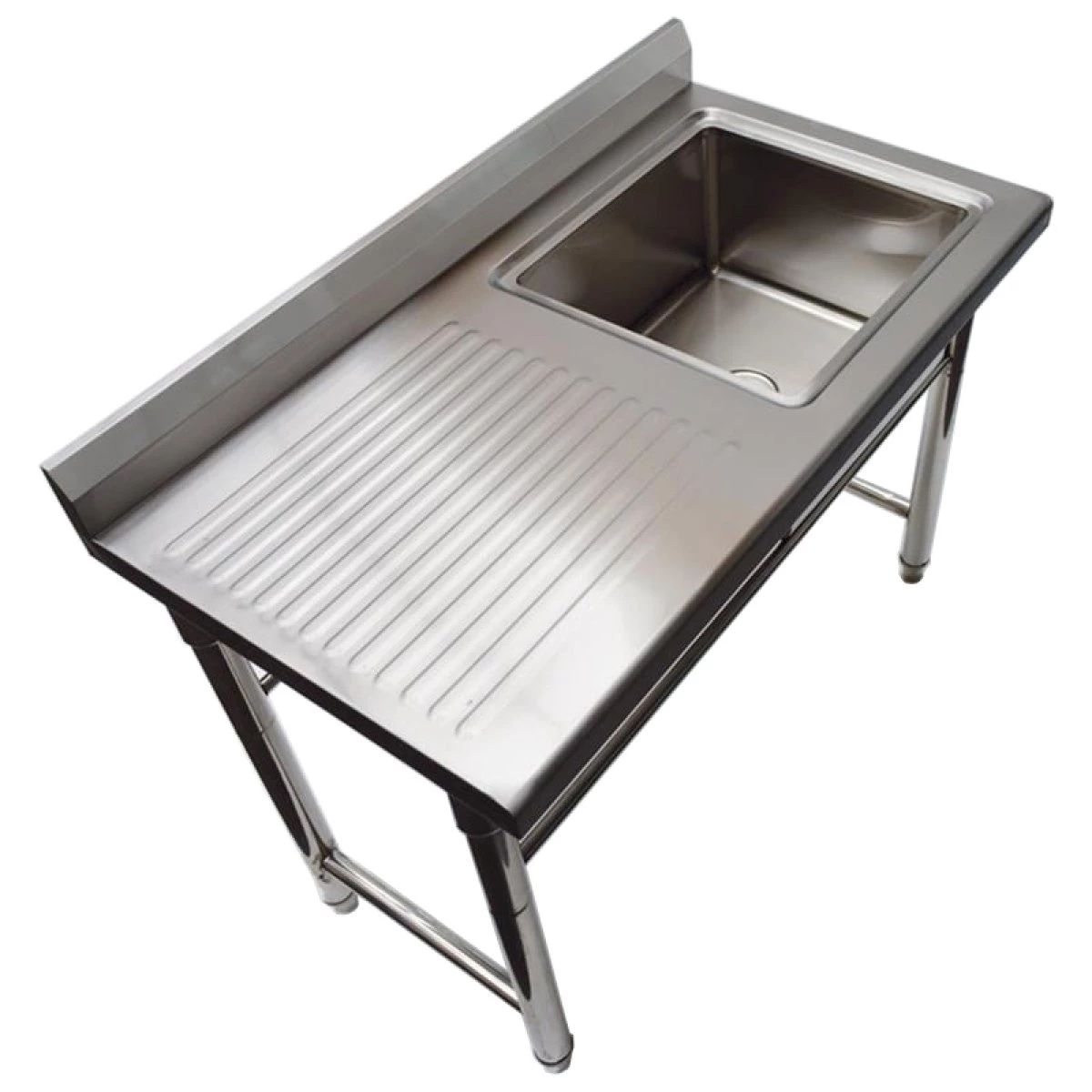 Commercial Sink Stainless Steel 1100x600x900mm 1 Bowl Right Splashback | Adexa ST145BR 1 Commercial Sink Stainless Steel 1100x600x900mm 1 Bowl Right Splashback | Adexa ST145BR