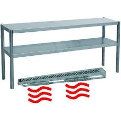 Heated Gantry With Strip Heater 2 Levels Width 1200mm Height 700mm | Adexa THAB2R127-THKBS113