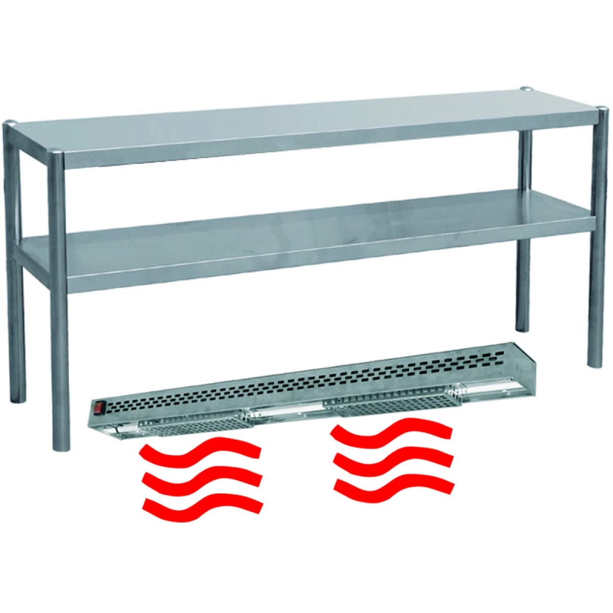 Heated Gantry With Strip Heater 2 Levels Width 1400mm Height 700mm | Adexa THAB2R147-THKBS133 1 Heated Gantry With Strip Heater 2 Levels Width 1400mm Height 700mm | Adexa THAB2R147-THKBS133