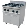 Professional Gas Cooker On Cabinet Base 4 Burners 20kW | Adexa THG7F4PW