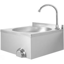 Commercial Hand Wash Sink Stainless Steel Knee Control | Adexa THHWR44K
