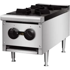 Professional Gas Boiling Top 2 Burners 15.5kW | Adexa THRB2X