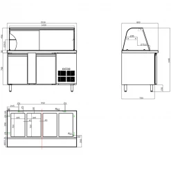 Refrigerated Counter With Display 4xGN1/1 | Adexa THSAI158S 9 Refrigerated Counter With Display 4xGN1/1 | Adexa THSAI158S -Adexa Sales THSAI158 1 1200x1200 1