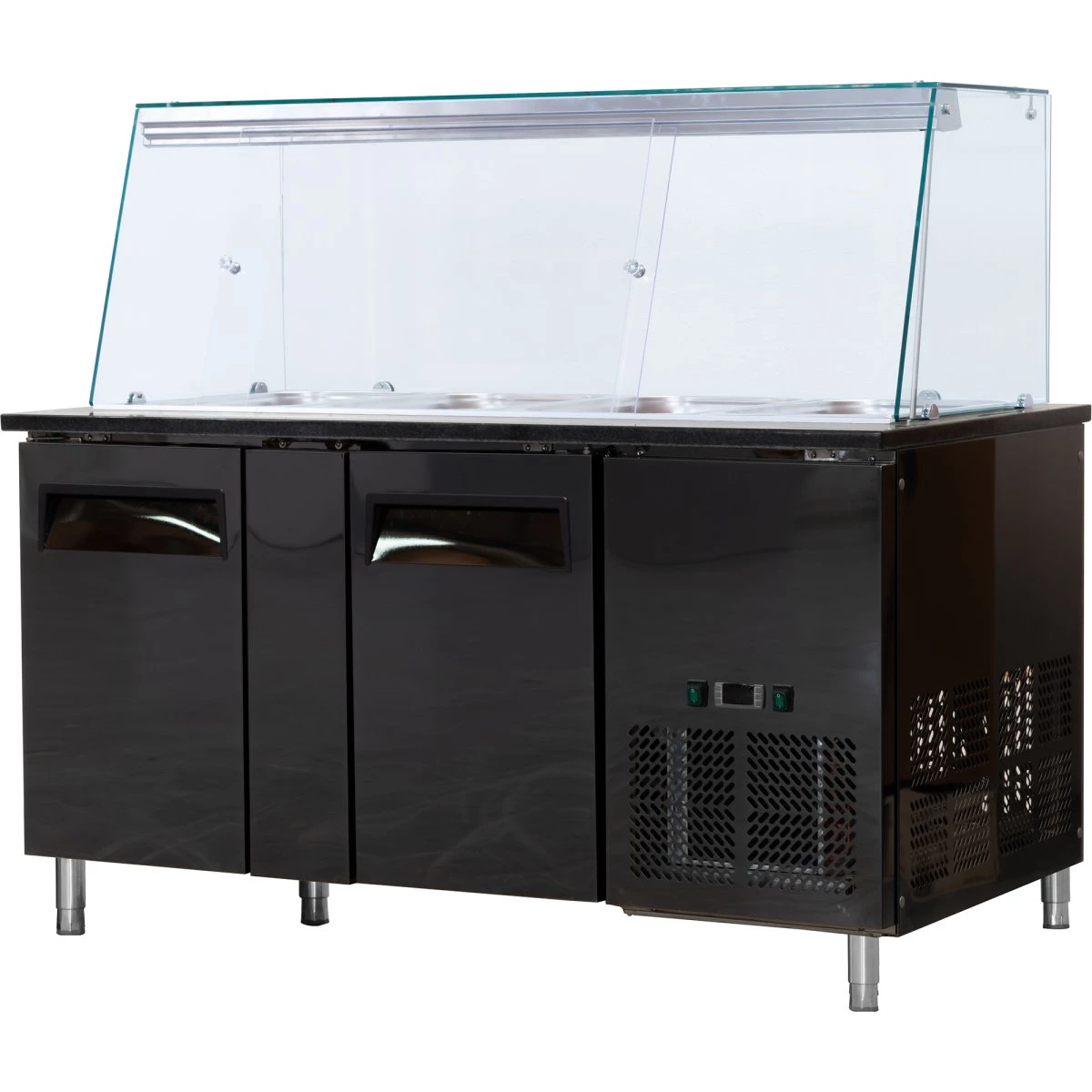 Refrigerated Counter With Display 4xGN1/1 | Adexa THSAI158S 1 Refrigerated Counter With Display 4xGN1/1 | Adexa THSAI158S