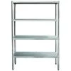Professional Heavy Duty Shelving Unit Stainless Steel Width 800mm Depth 500mm 4 Shelves | Adexa THSS850