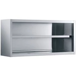 Wall Cabinet Open Stainless Steel Width 1400mm Depth 400mm | Adexa THWOR144