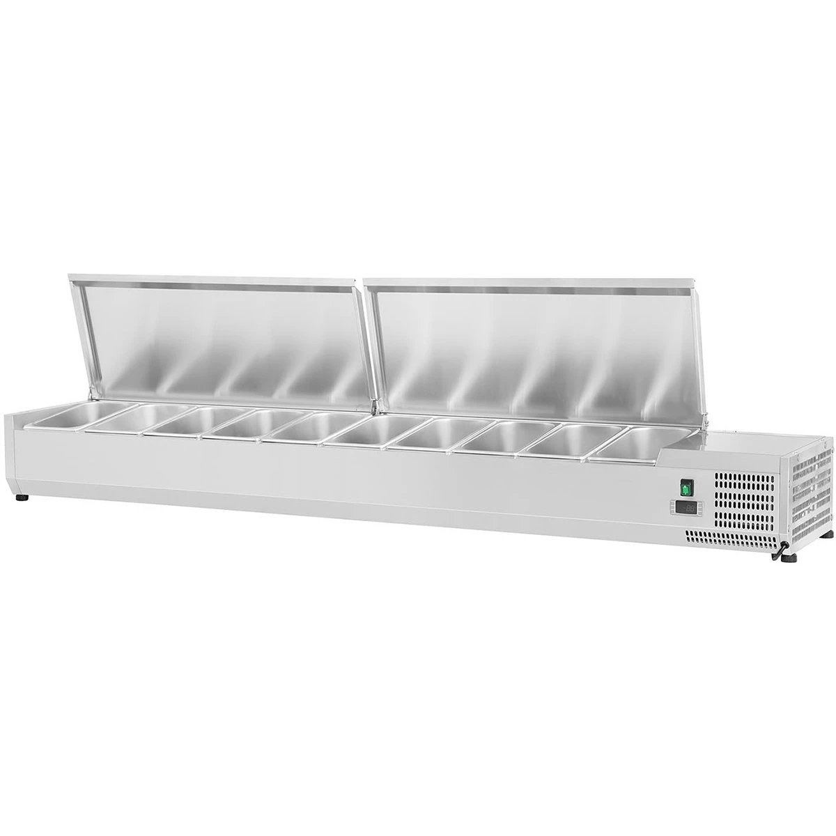 Refrigerated Servery Prep Top 2000mm 10xGN1/4 Depth 330mm Stainless Steel Lid | Adexa EA20 1 Refrigerated Servery Prep Top 2000mm 10xGN1/4 Depth 330mm Stainless Steel Lid | Adexa EA20