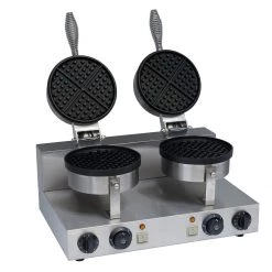 Commercial Waffle Maker Double Round | Adexa WB2