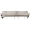Wall Shelf With Pot Rack 18 Hooks Stainless Steel 1800x300x254mm | Adexa WHPR183025
