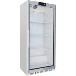 Commercial Refrigerator Upright Cabinet 600 Litres White Single Glass Door Ventilated Cooling | Adexa THTR60G