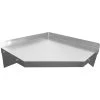 Wall Shelf Corner Unit Stainless Steel 600x600x250mm | Adexa WSCN6030