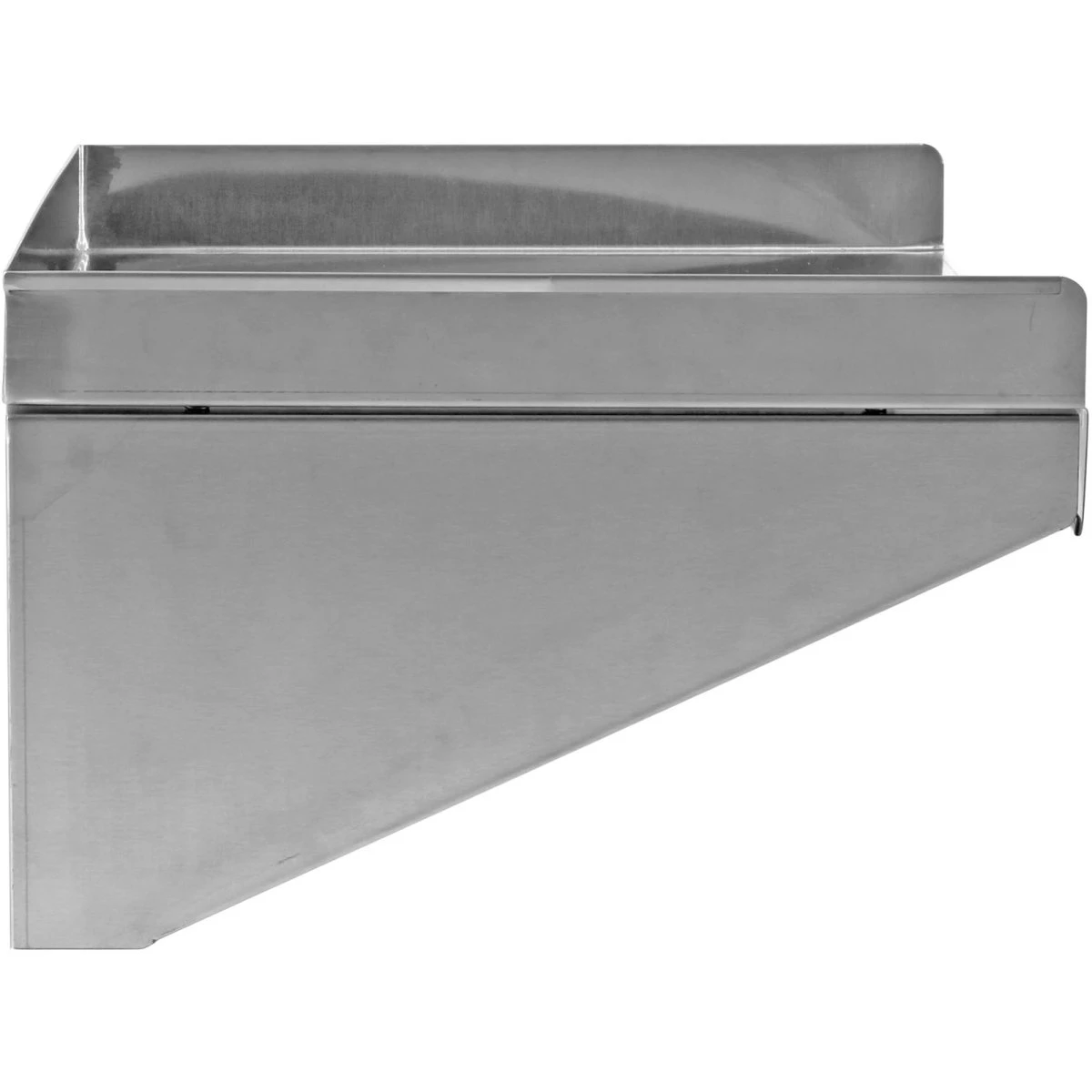 Wall Shelf 1 Level 3 Sides Upturn 600x400x254mm Stainless Steel | Adexa WSW40060B 2 Wall Shelf 1 Level 3 Sides Upturn 600x400x254mm Stainless Steel | Adexa WSW40060B - Image 2