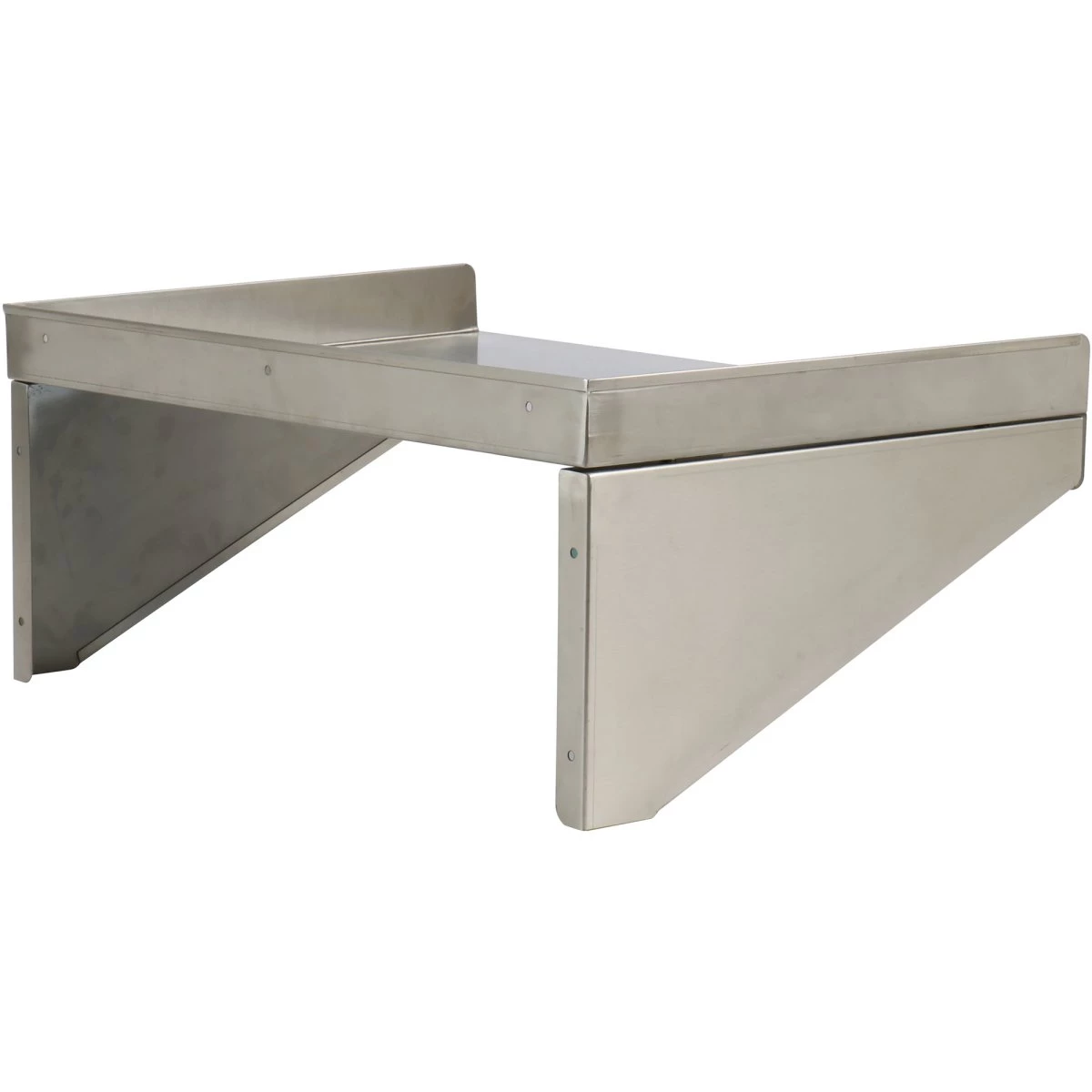 Wall Shelf 1 Level 3 Sides Upturn 600x400x254mm Stainless Steel | Adexa WSW40060B 3 Wall Shelf 1 Level 3 Sides Upturn 600x400x254mm Stainless Steel | Adexa WSW40060B - Image 3
