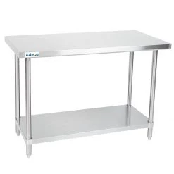 Commercial Work Table Stainless Steel Bottom Shelf 1200x750x900mm | Adexa WTG750X1200