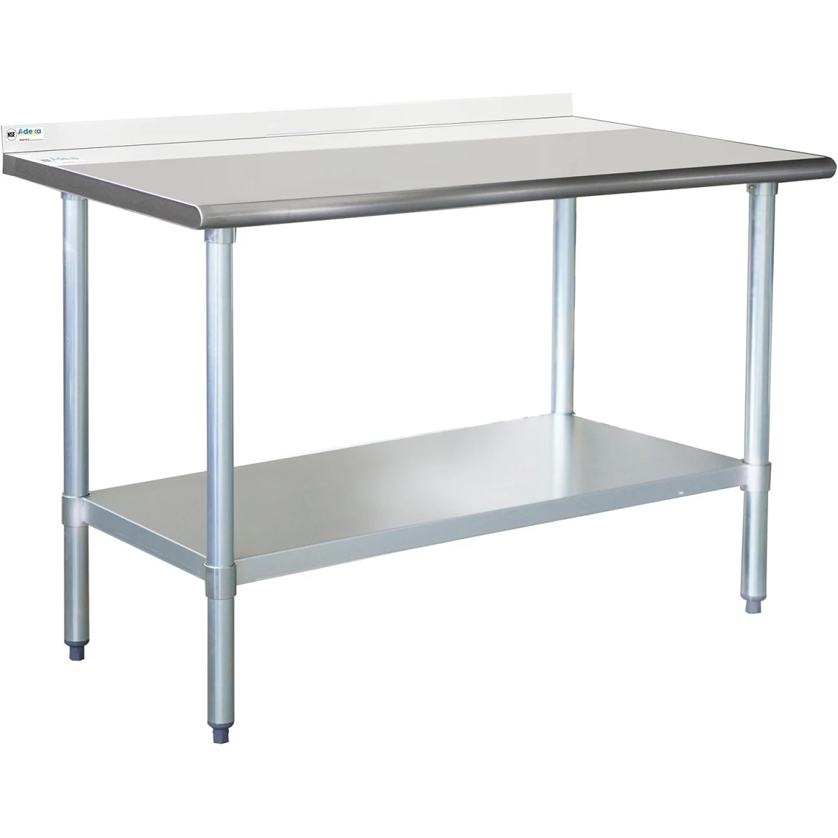 Commercial Work Table Stainless Steel Rear Upstand Bottom Shelf 1000x600x900mm | Adexa WTG600X100050R 1 Commercial Work Table Stainless Steel Rear Upstand Bottom Shelf 1000x600x900mm | Adexa WTG600X100050R