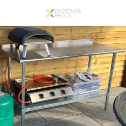 Commercial Work Table Stainless Steel Rear Upstand Bottom Shelf 1500x600x900mm | Adexa WTG600X150050R -Adexa Sales WTG600X150050R 1200x1200 2