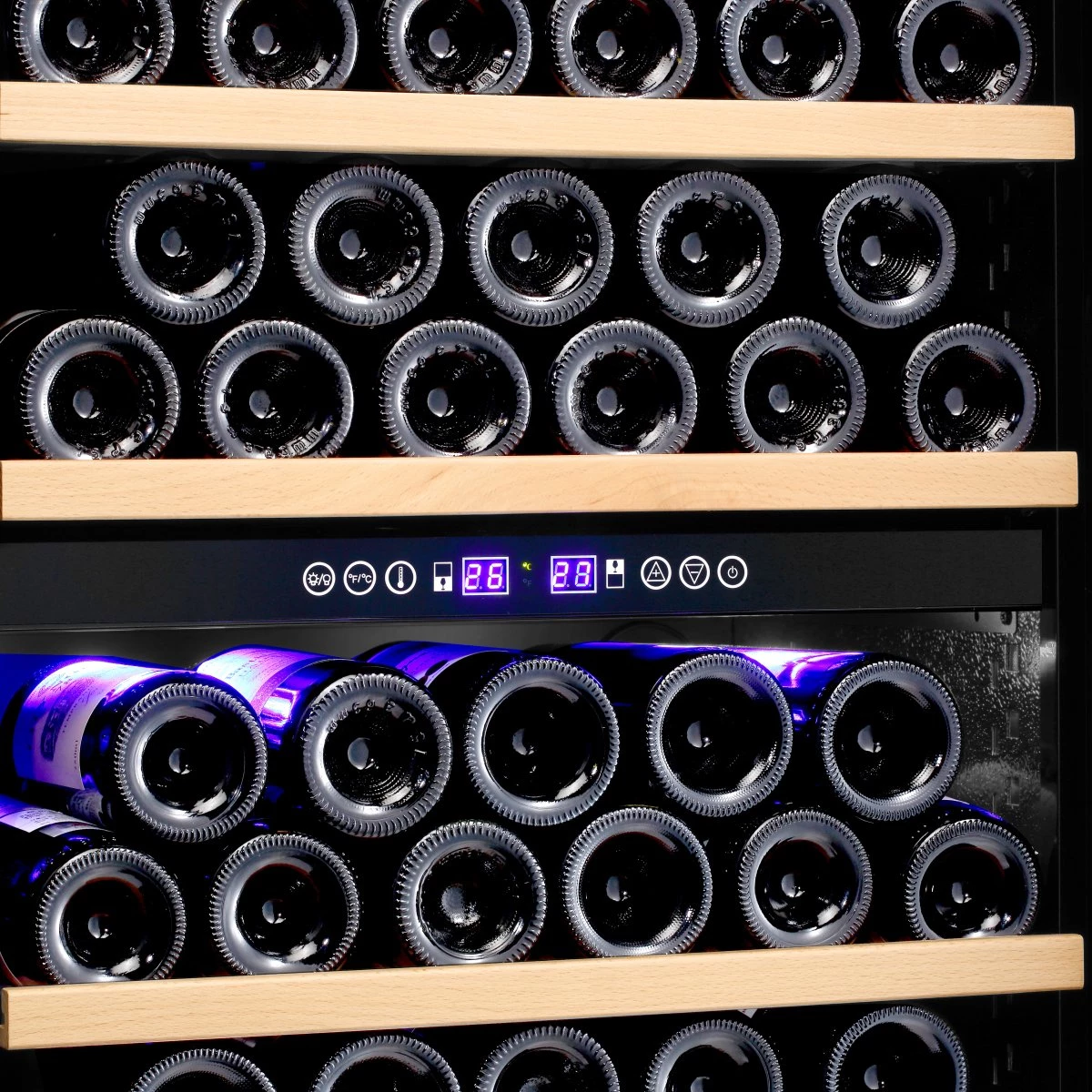 Commercial Wine Fridge Dual Zone 96 Bottles | Adexa YC270DZ 2 Commercial Wine Fridge Dual Zone 96 Bottles | Adexa YC270DZ - Image 2
